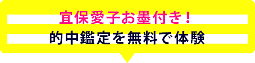 宜保愛子お墨付き！的中鑑定を無料で体験